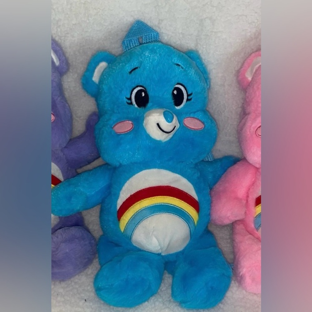 Blue Care Bears Plush Backpack - Kids Toy